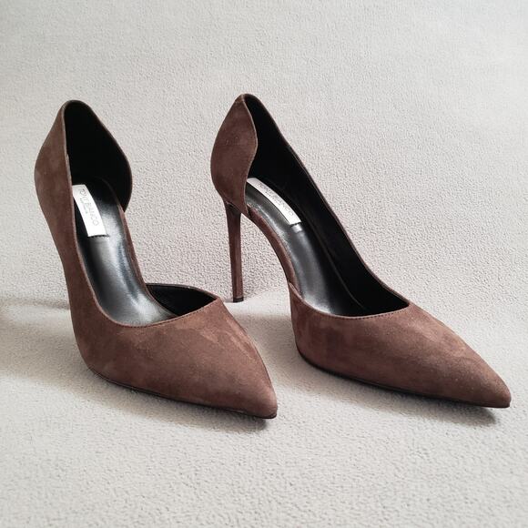 Tony‎ Bianco Alyx Heels in Espresso Suede Size 9.5 TONR-WZ730 Stiletto - Picture 1 of 11